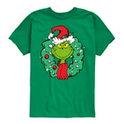 DR. SEUSS' THE GRINCH Dr. Seuss - Grinch Wreath - Toddler And Youth Short Sleeve Graphic T-Shirt