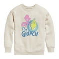thumbnail image 1 of Dr. Seuss - Grinch Wreath - Youth Crew Fleece Sweatshirt, 1 of 4