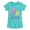 thumbnail image 1 of Dr. Seuss - Grinch Wreath - Youth Girls Short Sleeve T-shirt, 1 of 4