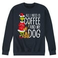 thumbnail image 1 of Dr. Seuss - Grinch and Max Coffee and My Dog - Men's Crew Neck Fleece Pullover, 1 of 5