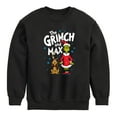 thumbnail image 1 of Dr. Seuss - Grinch and Max- Youth Crew Fleece Sweatshirt, 1 of 4