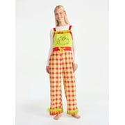 LICENSE Dr. Seuss Grinchmas Women's Plaid Jumpsuit, Sizes XXS-XXL