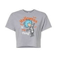 thumbnail image 1 of Dr. Seuss - Halloween Is My Thing - Juniors Cropped Cotton Blend T-Shirt, 1 of 6