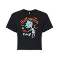 thumbnail image 1 of Dr. Seuss - Halloween Is My Thing - Juniors Cropped Cotton Blend T-Shirt, 1 of 6