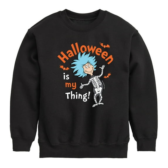 Dr. Seuss - Halloween Is My Thing - Toddler And Youth Crewneck Fleece Sweatshirt