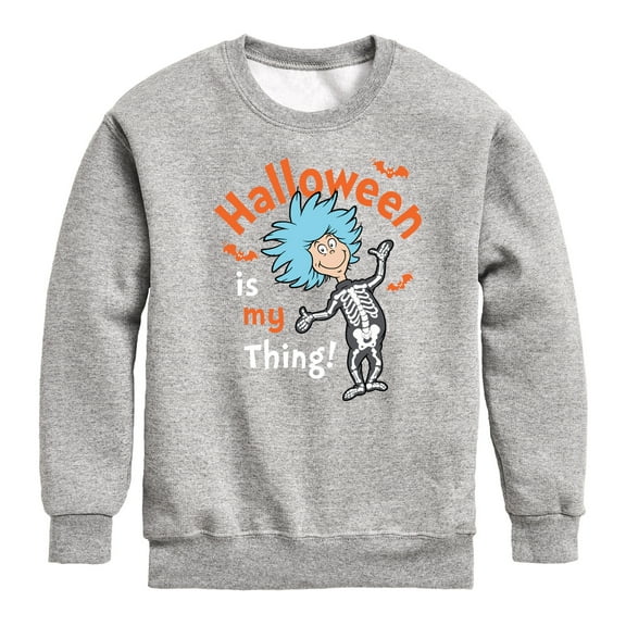 Dr. Seuss - Halloween Is My Thing - Toddler And Youth Crewneck Fleece Sweatshirt