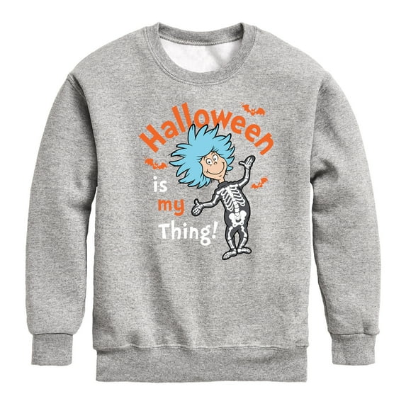 Dr. Seuss - Halloween Is My Thing - Toddler And Youth Crewneck Fleece Sweatshirt