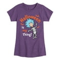 thumbnail image 1 of Dr. Seuss - Halloween Is My Thing - Toddler And Youth Girls Short Sleeve Graphic T-Shirt, 1 of 6