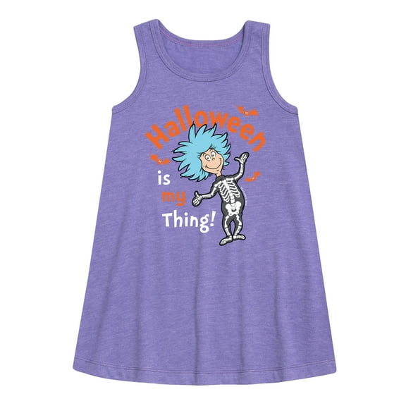 Dr. Seuss - Halloween Is My Thing - Toddler and Youth Girls A-line Dress
