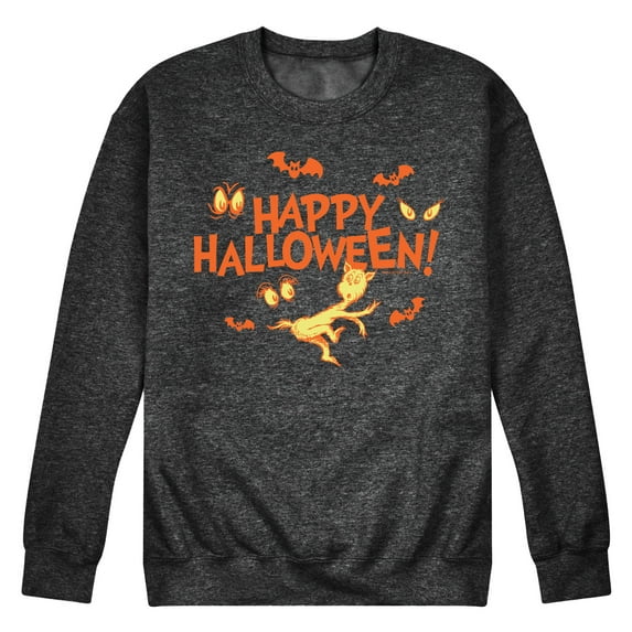 Dr. Seuss - Happy Halloween Eyes - Men's Crew Neck Fleece Pullover