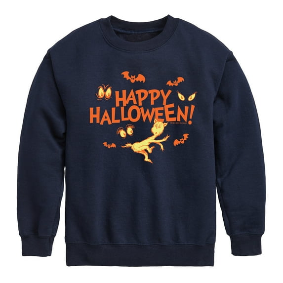 Dr. Seuss - Happy Halloween Eyes - Toddler And Youth Crewneck Fleece Sweatshirt