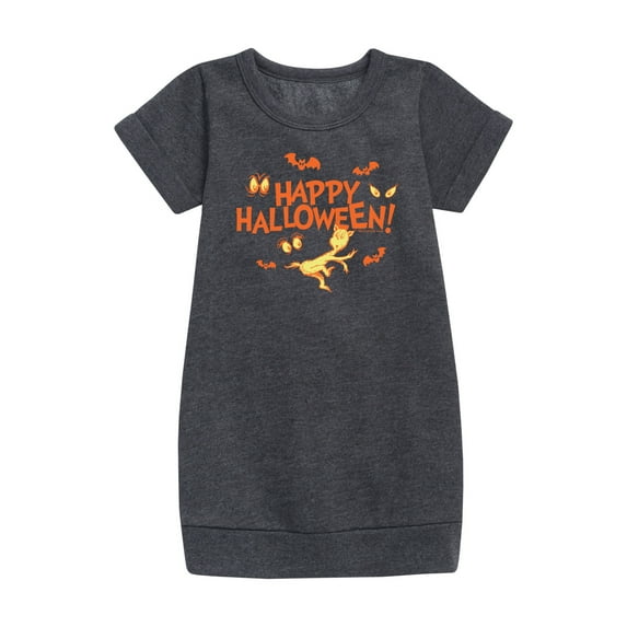 Dr. Seuss - Happy Halloween Eyes - Toddler And Youth Girls Fleece Dress