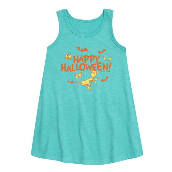 Dr. Seuss - Happy Halloween Eyes - Toddler and Youth Girls A-line Dress