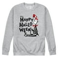 thumbnail image 1 of Dr. Seuss - Happy Halloween Skeleton Cat - Men's Crew Neck Fleece Pullover, 1 of 6