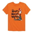 thumbnail image 1 of Dr. Seuss - Happy Halloween Skeleton Cat - Toddler And Youth Short Sleeve Graphic T-Shirt, 1 of 6