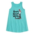 thumbnail image 1 of Dr. Seuss - Happy Halloween Skeleton Cat - Toddler and Youth Girls A-line Dress, 1 of 5
