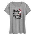 thumbnail image 1 of Dr. Seuss - Happy Halloween Skeleton Cat - Women's Short Sleeve Graphic T-Shirt, 1 of 6