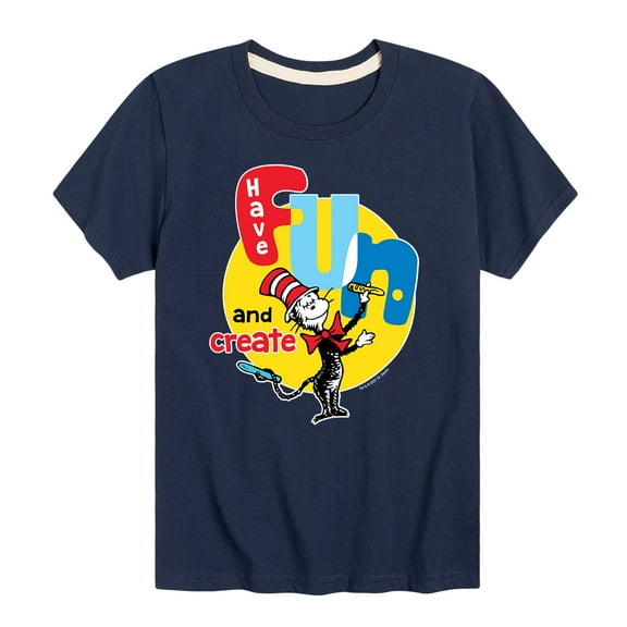 Dr. Seuss - Have Fun And Create - Toddler And Youth Short Sleeve Graphic T-Shirt