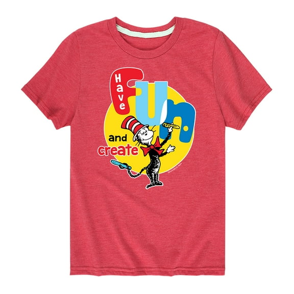 Dr. Seuss - Have Fun And Create - Toddler And Youth Short Sleeve Graphic T-Shirt