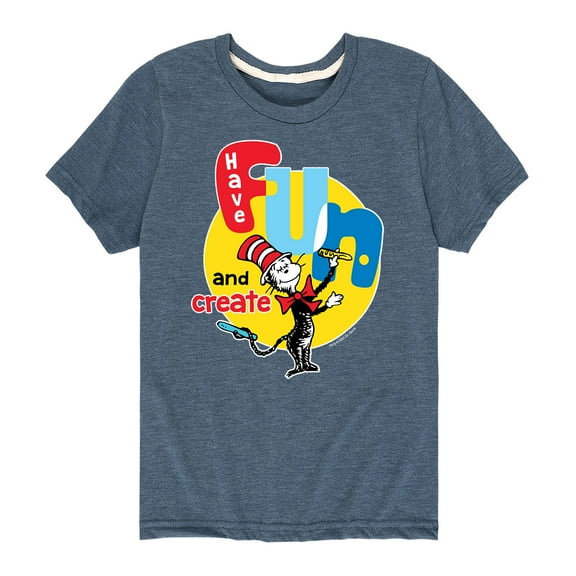 Dr. Seuss - Have Fun And Create - Toddler And Youth Short Sleeve Graphic T-Shirt