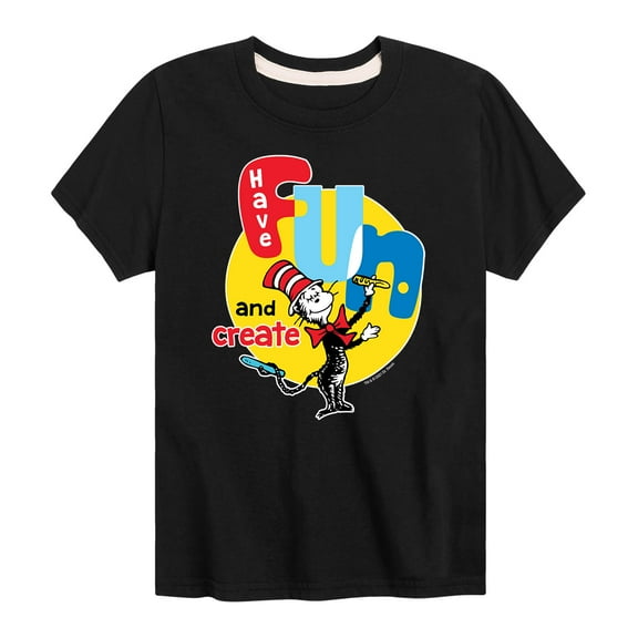 Dr. Seuss - Have Fun And Create - Toddler And Youth Short Sleeve Graphic T-Shirt