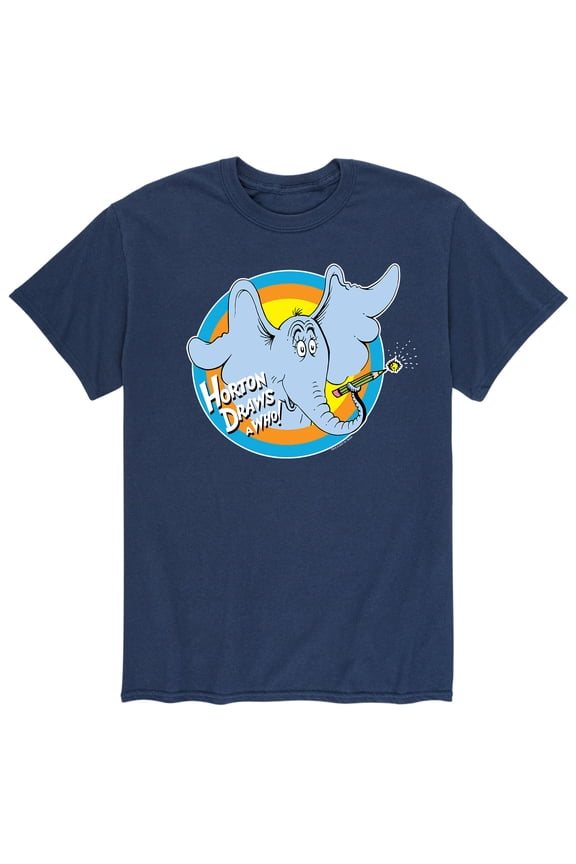 - Horton Draws A Who - Men's Short Sleeve Graphic T-Shirt