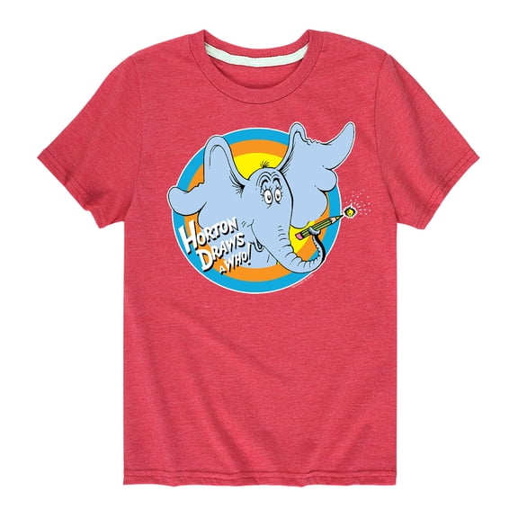 Dr. Seuss - Horton Draws A Who - Toddler And Youth Short Sleeve Graphic T-Shirt