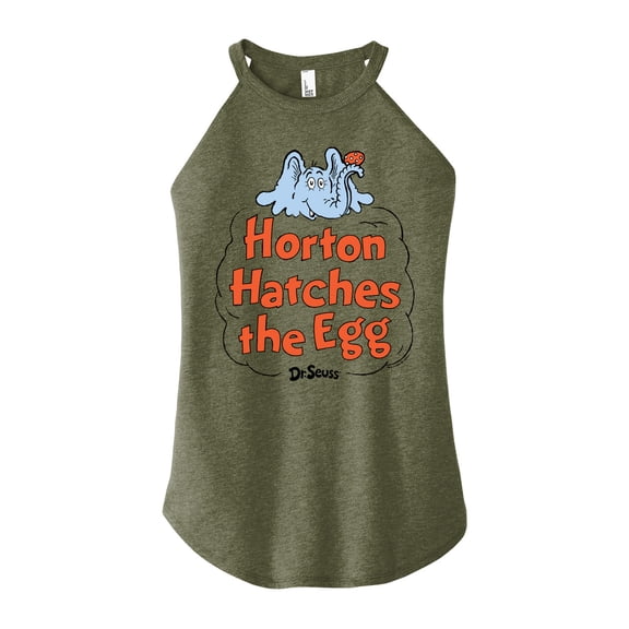 Dr. Seuss - Horton Hatches the Egg - Cloud - Easter - Juniors High Neck Tank Top