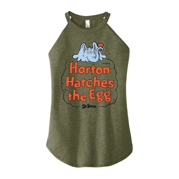 Dr. Seuss - Horton Hatches the Egg - Cloud - Easter - Juniors High Neck Tank Top