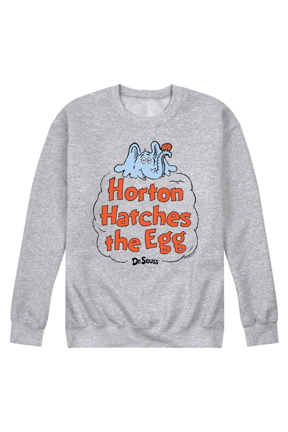 - Horton Hatches the Egg - Cloud - Easter - Men's Crew Neck Fleece Pullover