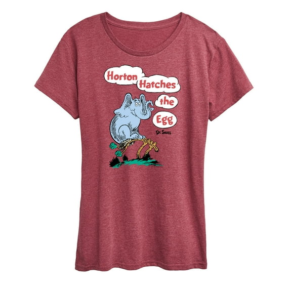 Dr. Seuss - Horton Hatches the Egg - Horton Sitting on the Egg - Easter - Women's Short Sleeve Graphic T-Shirt