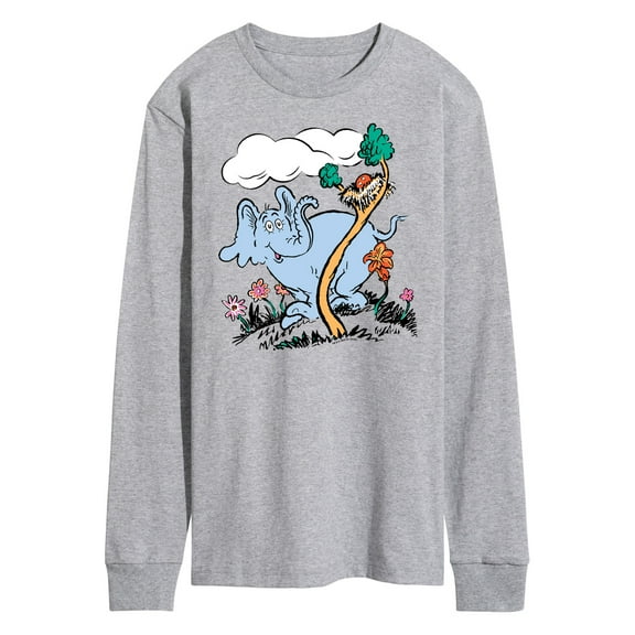 Dr. Seuss - Horton Hatches the Egg - Trees and Flowers - Easter - Men's Long Sleeve T-Shirt