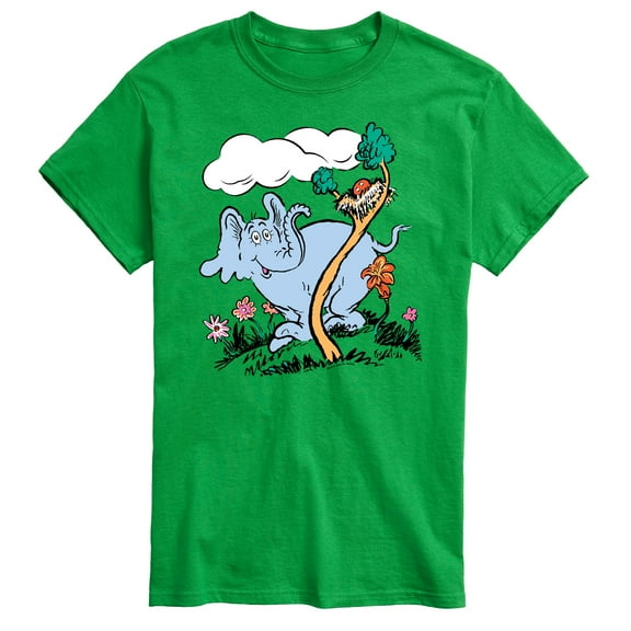 Dr. Seuss - Horton Hatches the Egg - Trees and Flowers - Easter - Men's Short Sleeve Graphic T-Shirt