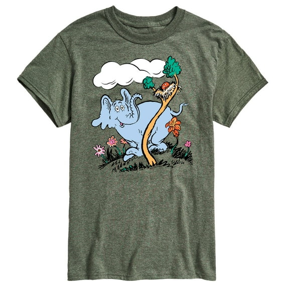 Dr. Seuss - Horton Hatches the Egg - Trees and Flowers - Easter - Men's Short Sleeve Graphic T-Shirt