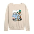 thumbnail image 1 of Dr. Seuss - Horton Hatches the Egg - Trees and Flowers - Easter - Women's Lightweight French Terry Long Sleeve Shirt, 1 of 5