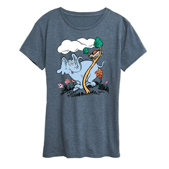 Dr. Seuss - Horton Hatches the Egg - Trees and Flowers - Easter - Women's Short Sleeve Graphic T-Shirt