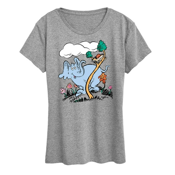 Dr. Seuss - Horton Hatches the Egg - Trees and Flowers - Easter - Women's Short Sleeve Graphic T-Shirt