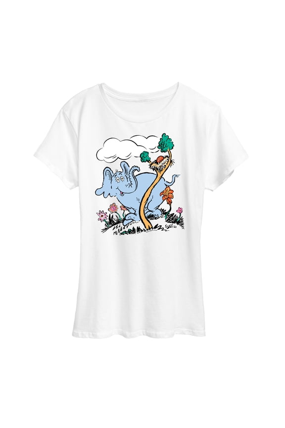 - Horton Hatches the Egg - Trees and Flowers - Easter - Women's Short Sleeve Graphic T-Shirt