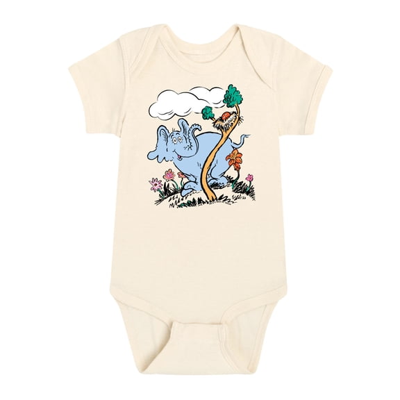 Dr. Seuss - Horton Hatches the Egg - Trees and Flowers - Infant Baby One Piece
