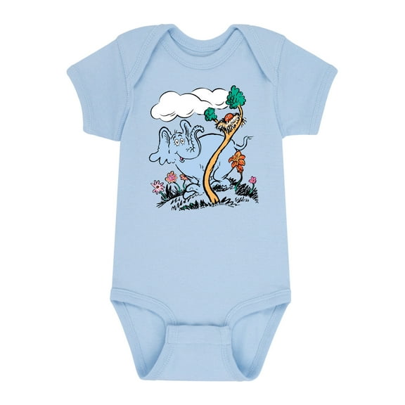 Dr. Seuss - Horton Hatches the Egg - Trees and Flowers - Infant Baby One Piece
