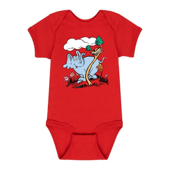 Dr. Seuss - Horton Hatches the Egg - Trees and Flowers - Infant Baby One Piece