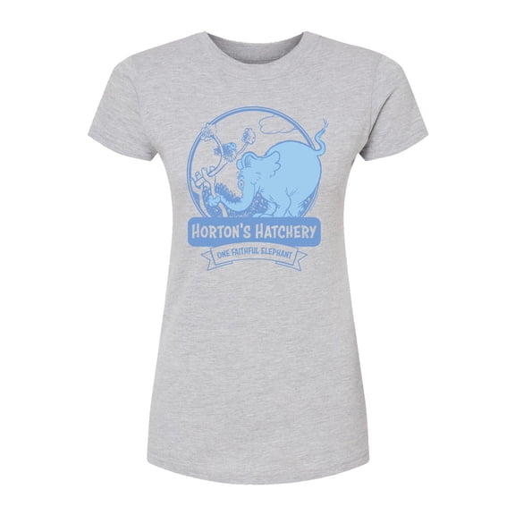 Dr. Seuss - Hortons Hatchery - Juniors Fitted Short Sleeve Graphic T-Shirt