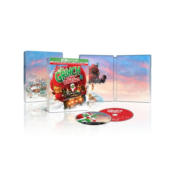 Dr. Seuss' How The Grinch Stole Christmas: 25th Anniversary Limited Edition (Steelbook) (4K Ultra HD + Blu-ray + Digital Copy) Universal,Comedy