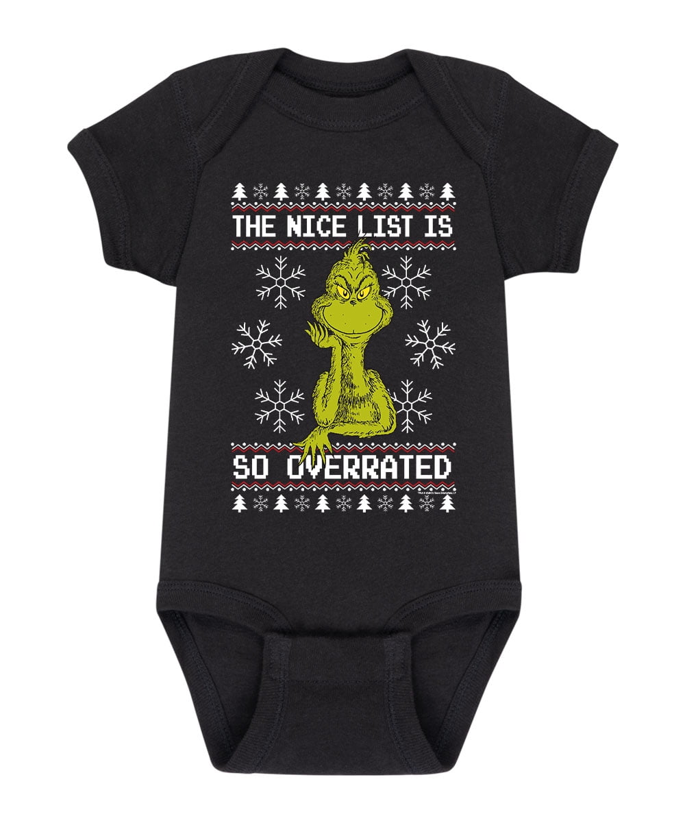 Seuss How The Grinch Stole Christmas Infant Baby One Piece