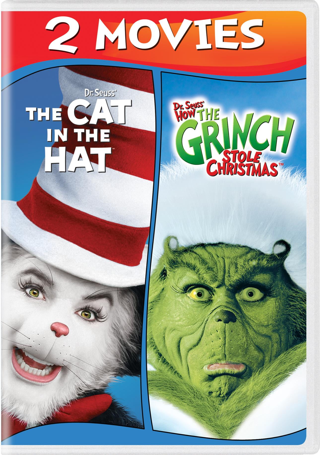 UNIVERSAL STUDIOS Dr. Seuss' How The Grinch Stole Christmas /The Cat In The Hat (DVD Double Feature) [DVD]