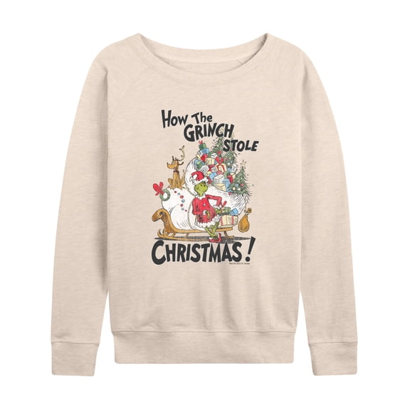 Dr. Seuss - How The Grinch Stole Christmas - Women's French Terry Long Sleeve Pullover