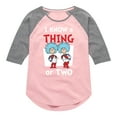 thumbnail image 1 of Dr. Seuss - I Know A Thing Or Two - Toddler And Youth Girls Raglan Graphic T-Shirt, 1 of 6