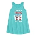 thumbnail image 1 of Dr. Seuss - I Know A Thing Or Two - Toddler and Youth Girls A-line Dress, 1 of 5