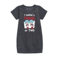 thumbnail image 1 of Dr. Seuss - I Know A Thing Or Two - Youth Girls Fleece Dress, 1 of 5