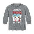thumbnail image 1 of Dr. Seuss - I Know A Thing Or Two - Youth Long Sleeve Graphic T-Shirt, 1 of 6